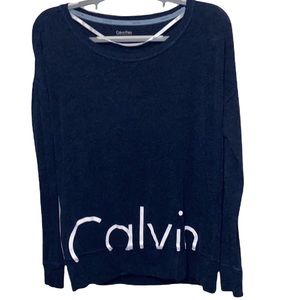 Calvin Klein Performance Quick Dry Sweatshirt Blue Size S